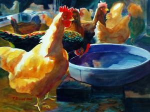 Four Clucks by Kathy Braud is accepted into NSWS National Show